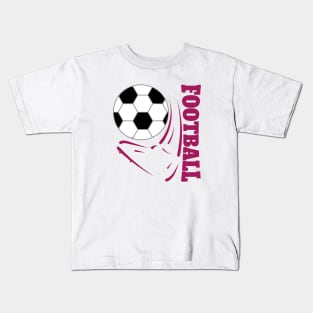 Football Foot - purple Kids T-Shirt